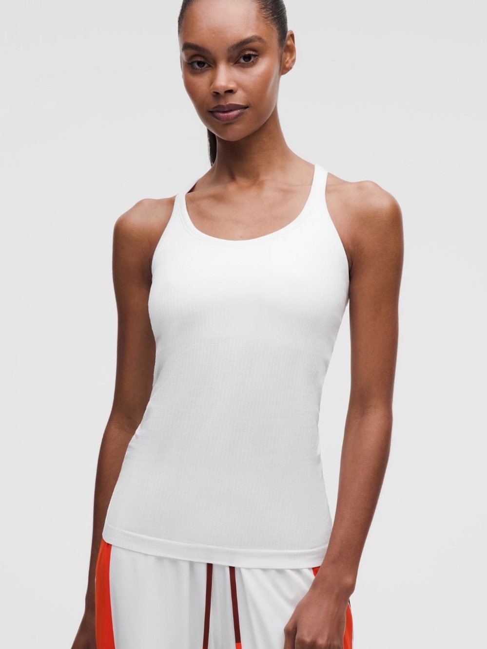lululemon athletica White Ribbed Tank